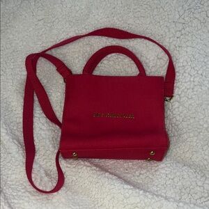 Brandon Blackwood ESR Red Canvas Crossbody Bag